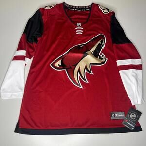 NWT Arizona Coyotes Women’s‎ XL Fanatics Breakaway NHL Hockey Jersey Red White